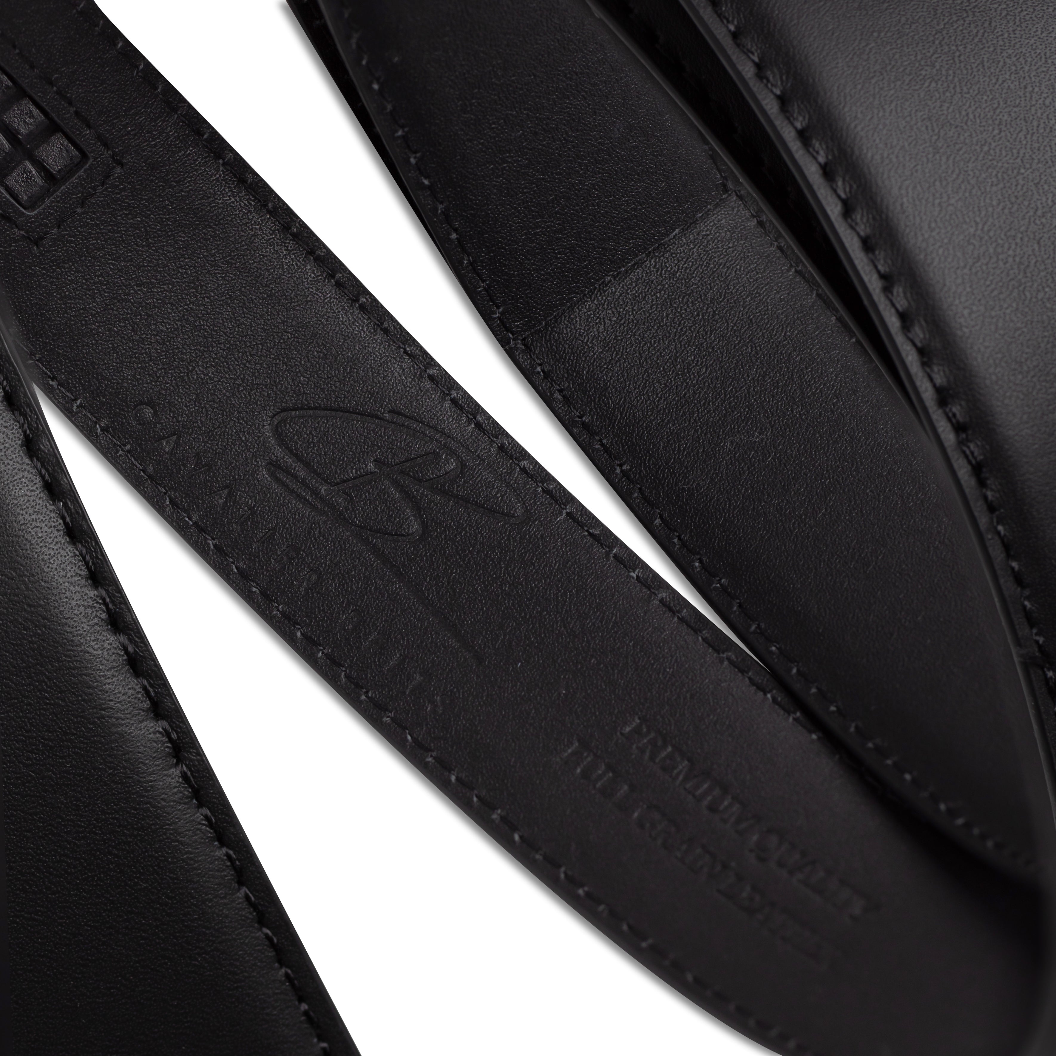 Black belt strap logo